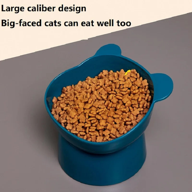 Elevated Tilted Cat Bowl – Nonslip, No Spill Raised Feeder Elevated Cat Bowl Babs