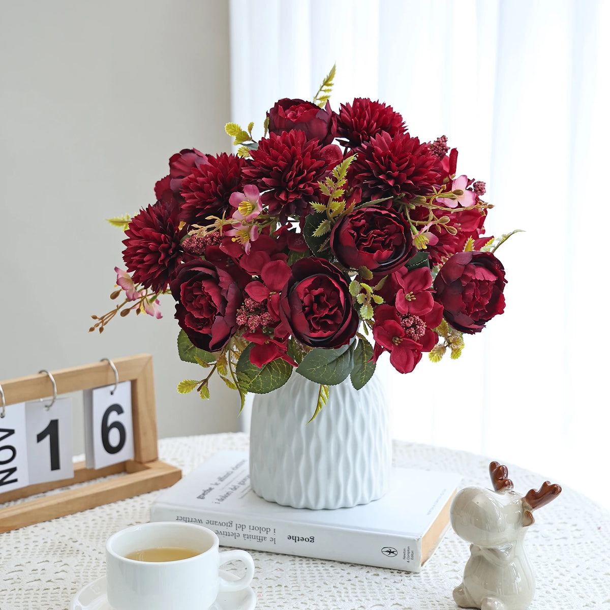 Artificial Silk Chrysanthemum Rose Flowers – Wedding & Home Décor Artificial Silk Flowers Babs