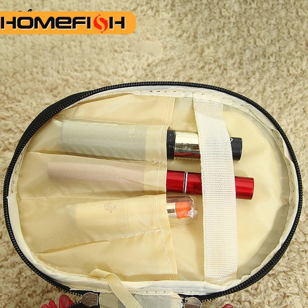 Pink Compressible Cylinder Travel Toiletries Organizer Bag Travel Organizer Bag Babs