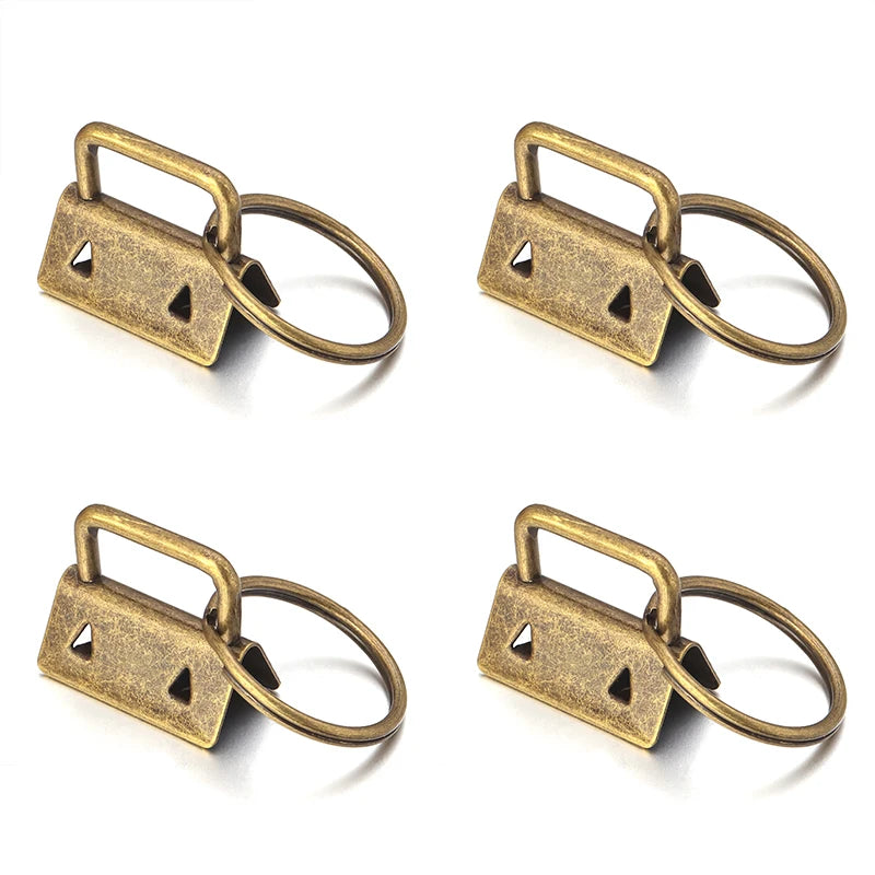 10pcs Metal Belt Clip Key Fob Foldover Connector DIY Hardware DIY Craft Hardware Babs ancient bronze