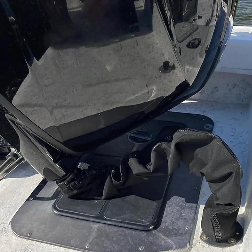 48" Zippered Outboard Rigging Sleeve – Trolling Motor Wire Protector Marine Cable Sleeve Babs