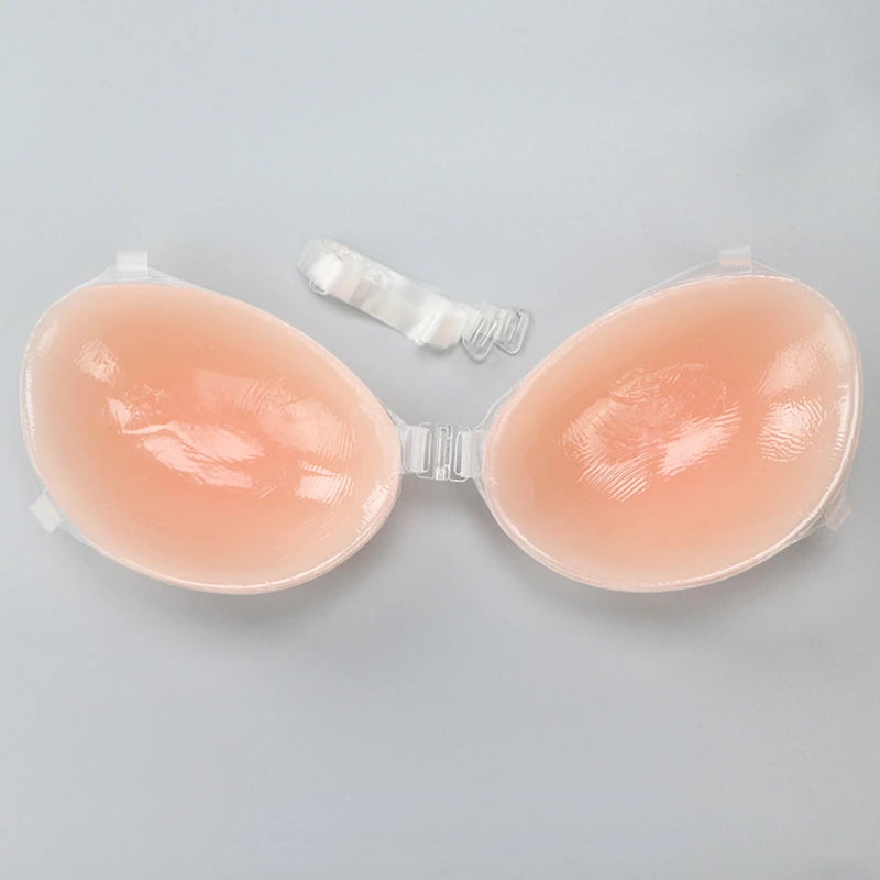Silicone Invisible Adhesive Bra – Strapless & Backless for Women Adhesive Silicone Bra Babs