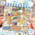 3D Shop Scene DIY Sticker Book – 10-in-1 Scrapbook Album DIY Craft Sticker Book Babs Default Title