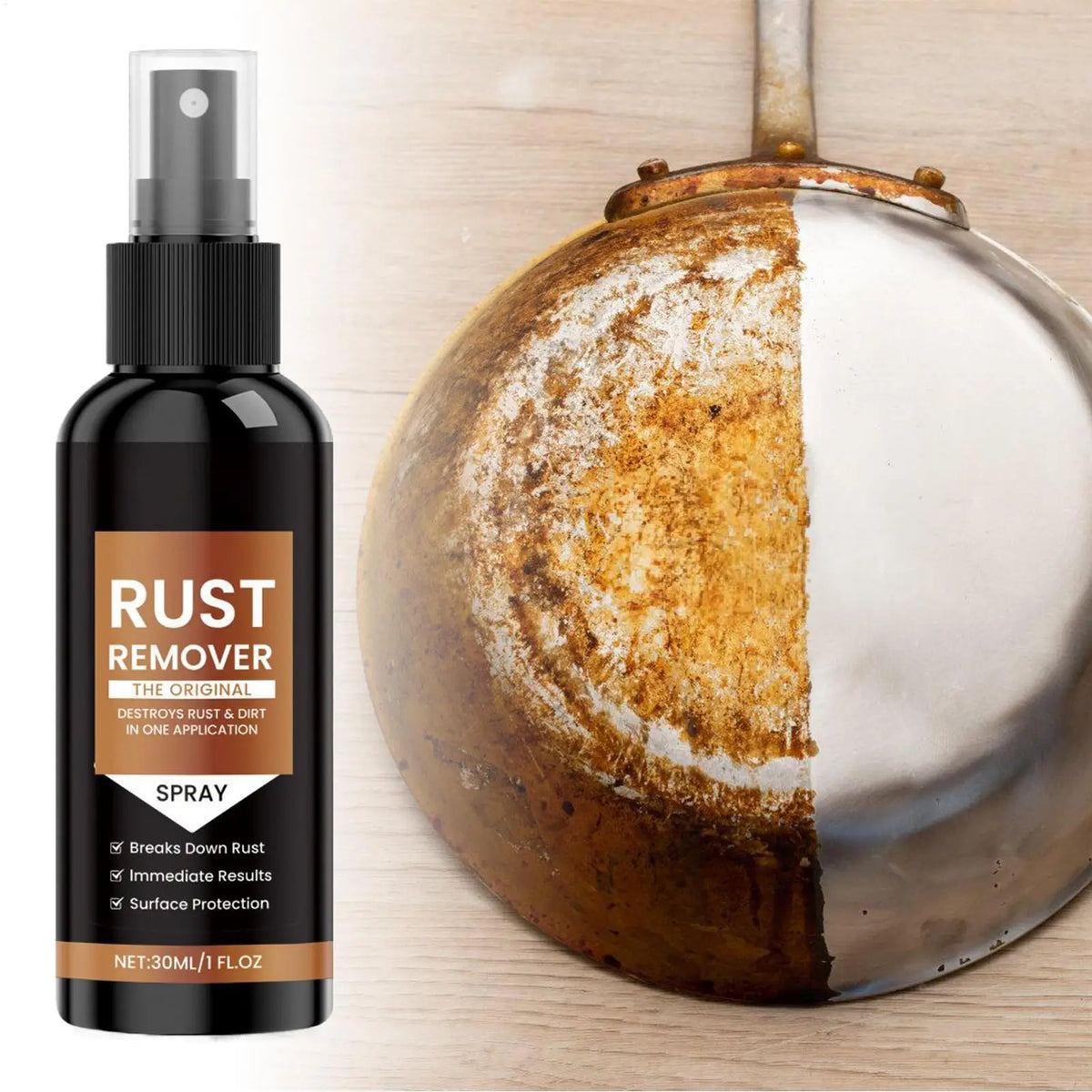 Rust Remover Spray for Car Wheels & Metal Surfaces — 30ml Rust Remover Spray Babs