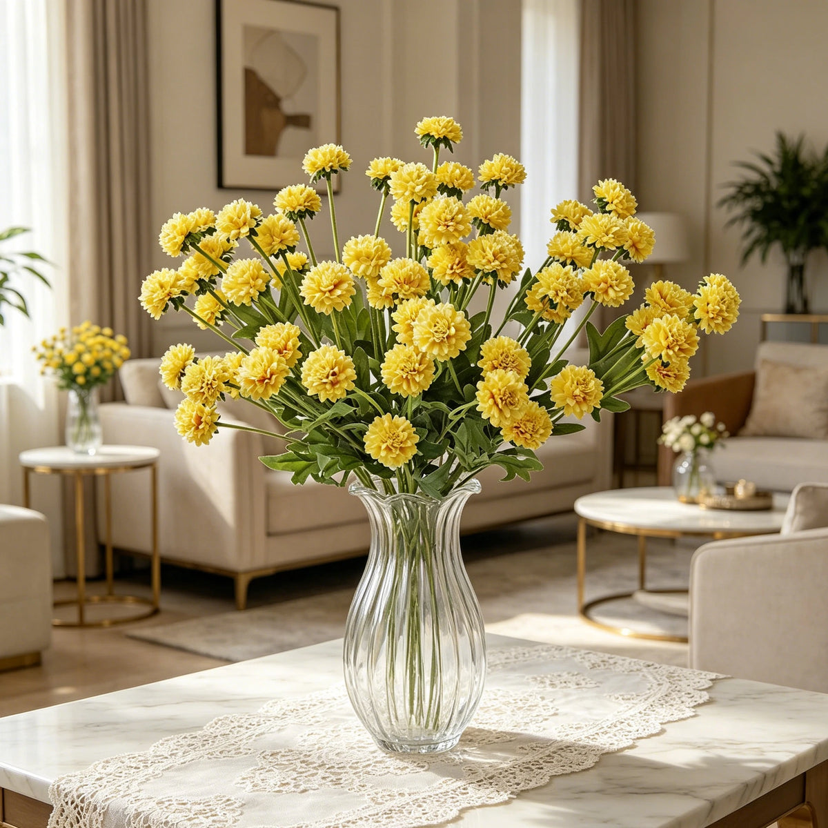 Silk Chrysanthemum Artificial Flowers – Wedding & Home Decor Artificial Silk Flowers Babs