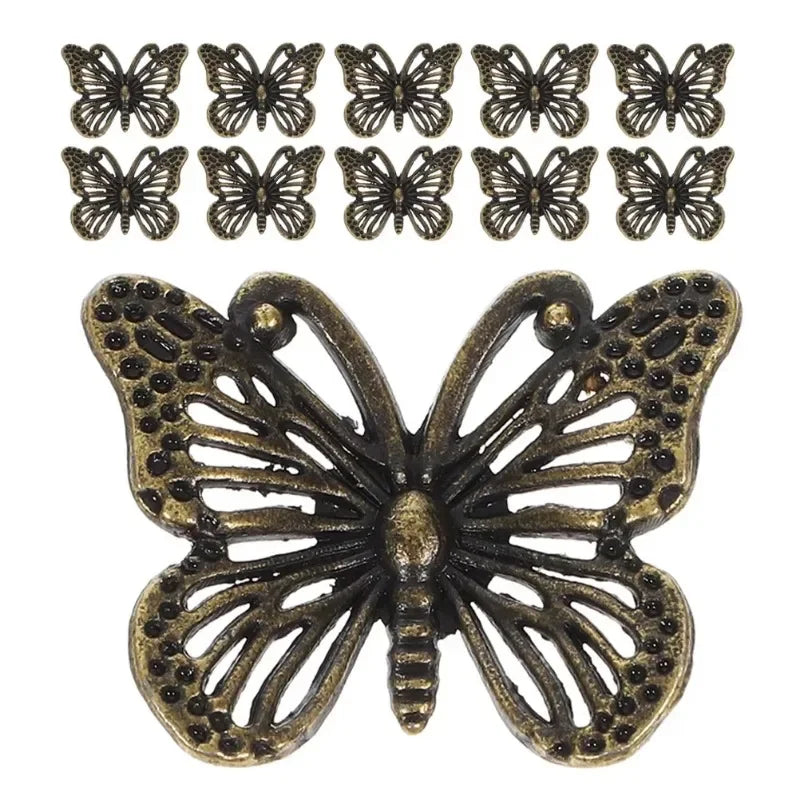 10pcs Vintage Butterfly & Bee Metal Drawer Cabinet Knobs Pulls Cabinet Knobs & Pulls Babs