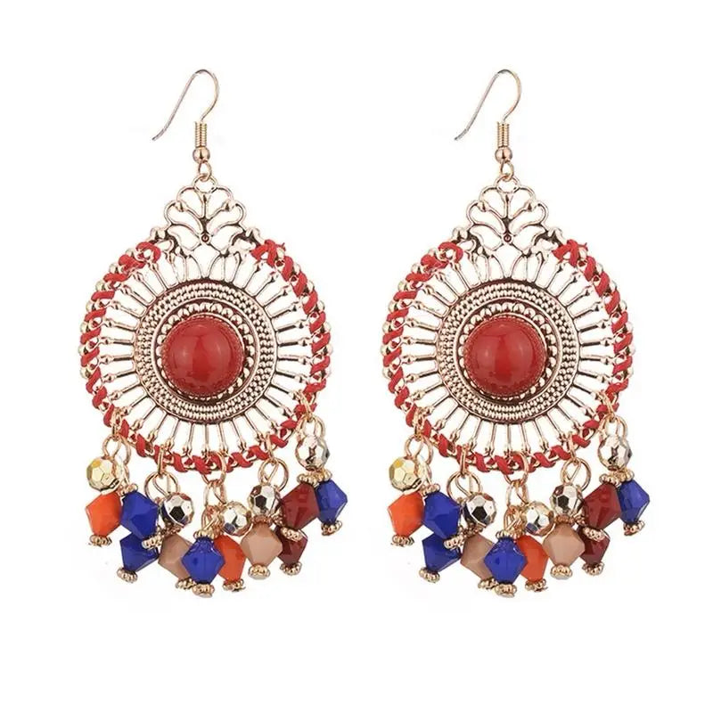 Bohemian Tassel Bead Drop Dangle Earrings for Women Drop Dangle Earrings Babs
