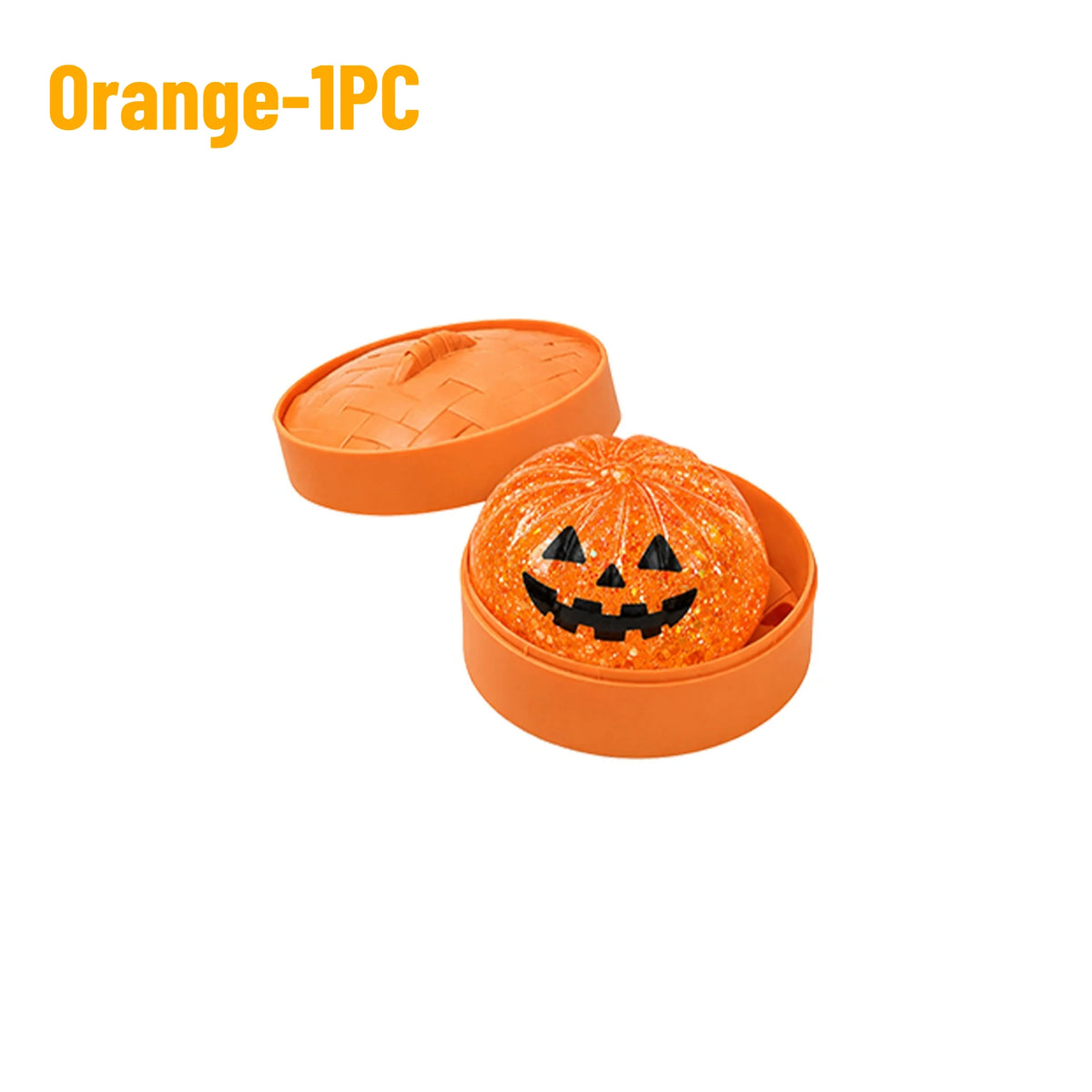 Halloween Steamed Bun Squishy Slow Rebound Fidget Toy Gift Squishy Fidget Toy Babs Orange-1PC