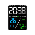 Digital Clock – Temp, Humidity, Dual Alarms & 3 Brightness Levels Digital Alarm Clock Babs Black shell
