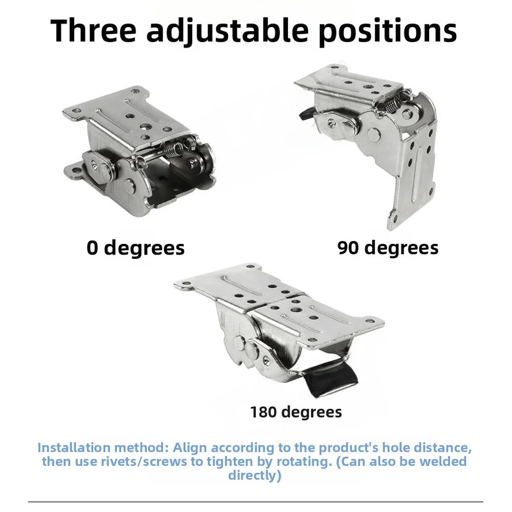 180° Self-Locking Folding Leg Hinge Bracket – Heavy-Duty Steel Folding Hinge Bracket Babs