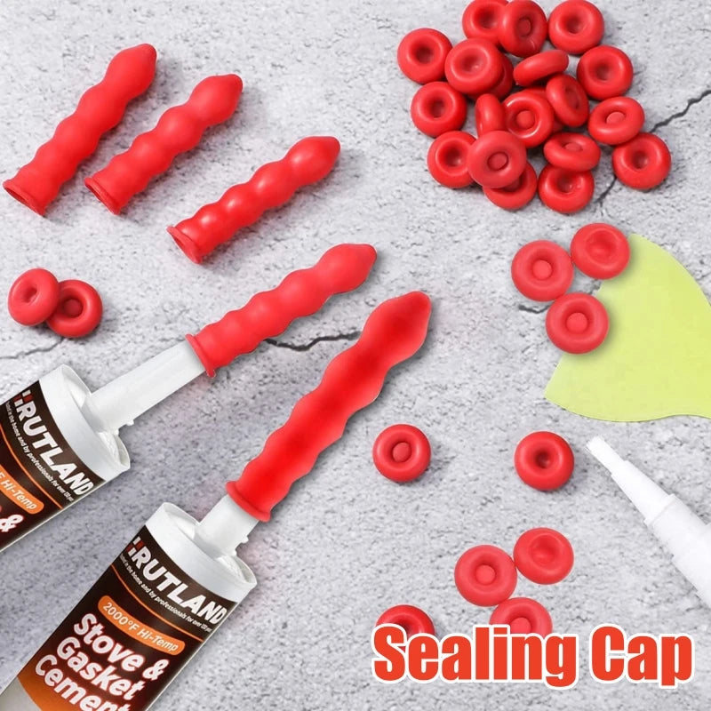 Silicone Caulk Cap – Nozzle Protective Cover for Caulk Tubes Caulk Tube Cap Babs