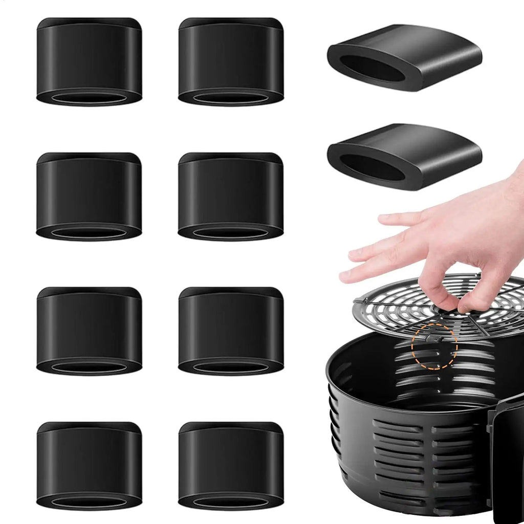 10-Pack Air Fryer Silicone Rubber Bumpers – Replacement Feet Air Fryer Accessories Babs