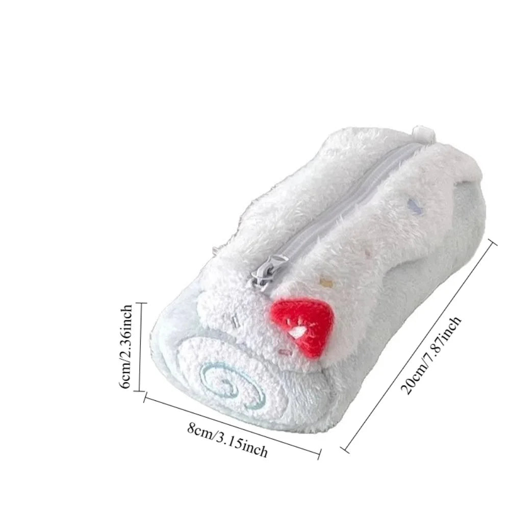 Plush Pencil Case – Cute Large Capacity Student Stationery Bag Plush Pencil Case Babs