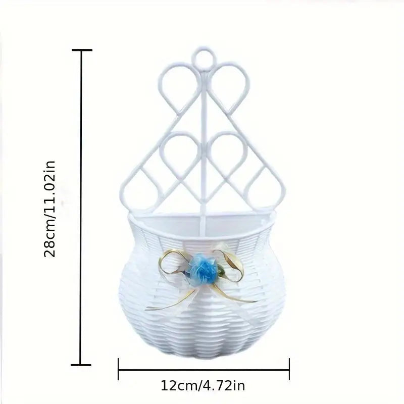Hanging Rattan Wall Planter Basket | DIY Home Decor Vase Wall Hanging Planter Babs