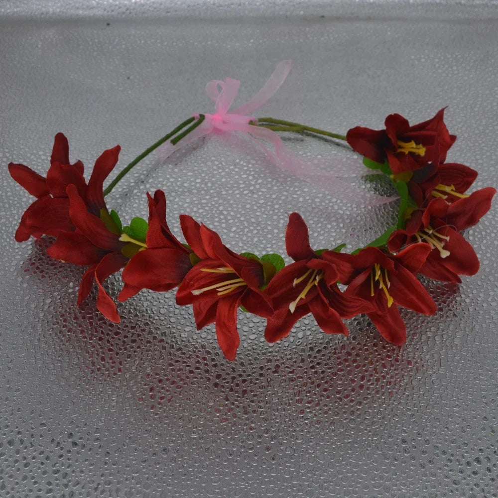 LED Flower Crown Headband – Glow Party & Festival Accessory LED Flower Crown Babs lightless pink