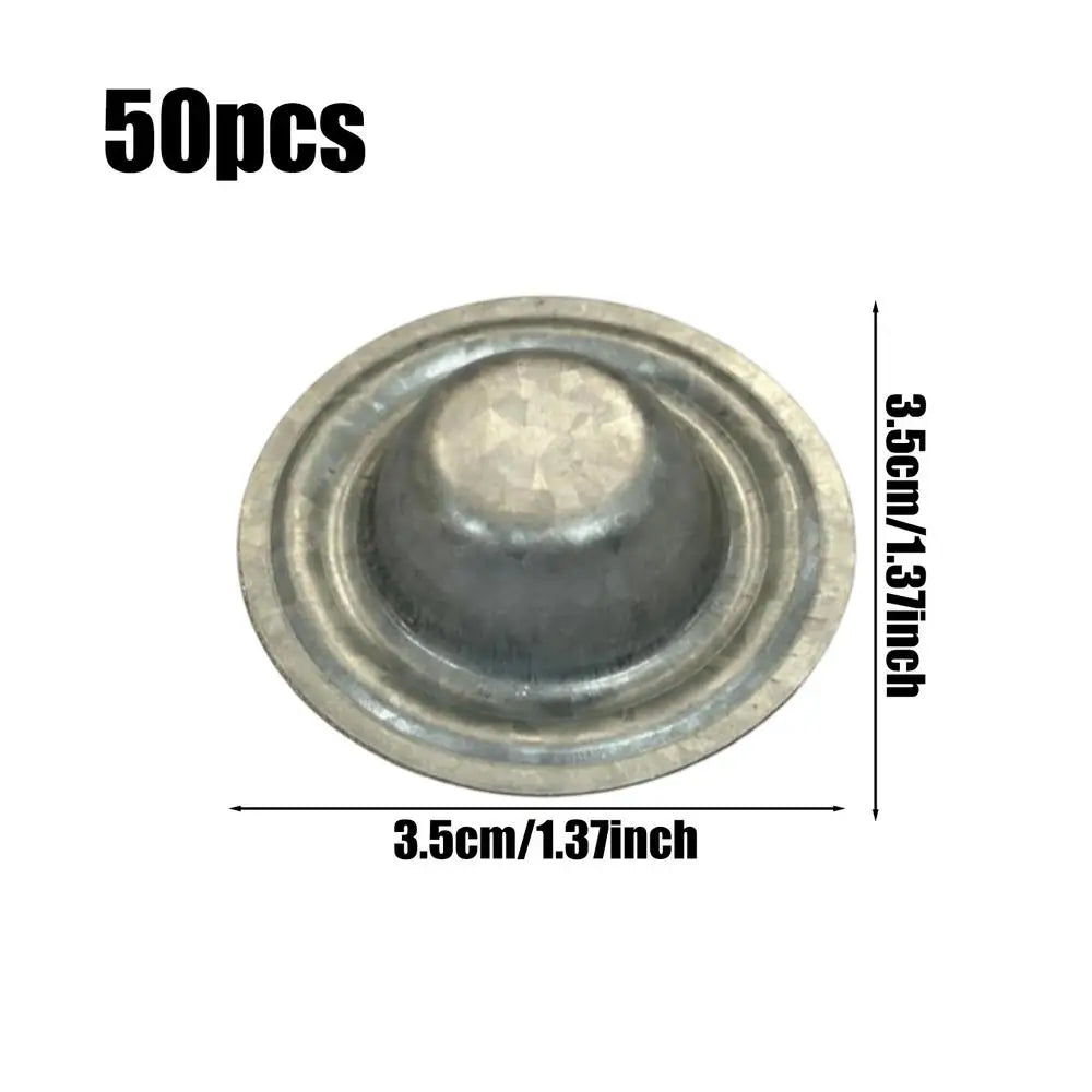50pcs Metal Screw Caps – Waterproof Bolt Covers for Roofs & Furniture Screw Cap Covers Babs 50pcs