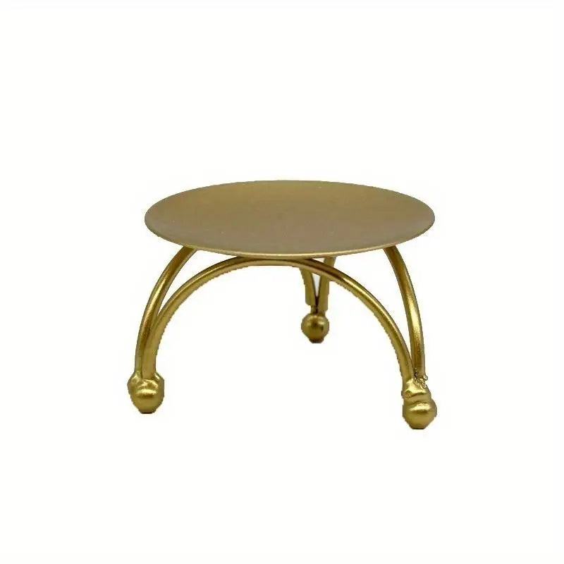 Geometric Circle Iron Candlestick Holder | Modern Metal Decor Candle Holder Babs