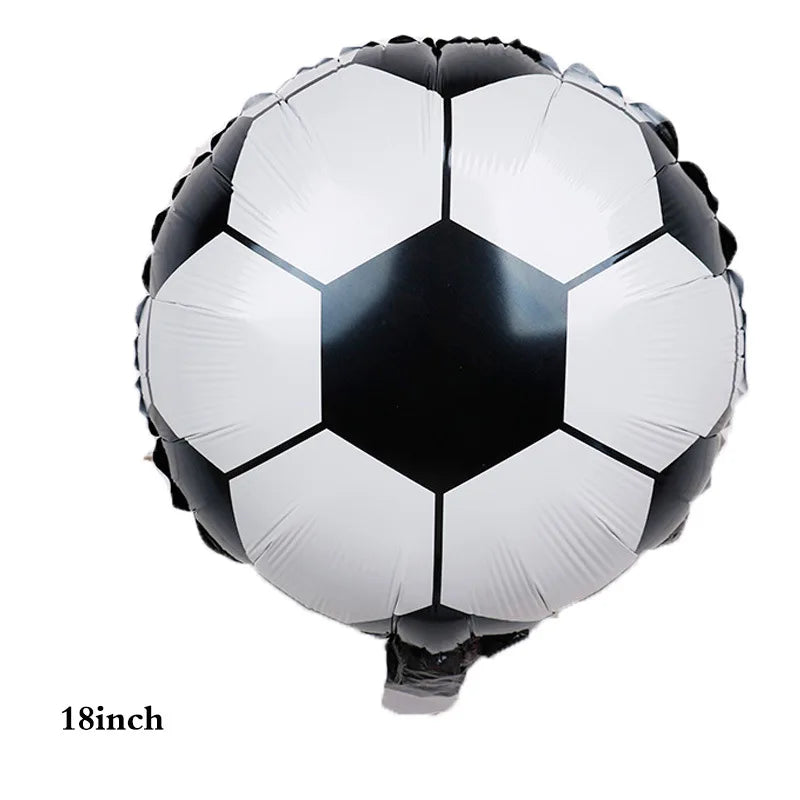 Soccer Foil Balloons 18" | Football Party Décor 5 or 10 Pack Party Foil Balloons Babs A-9 As show 5pcs