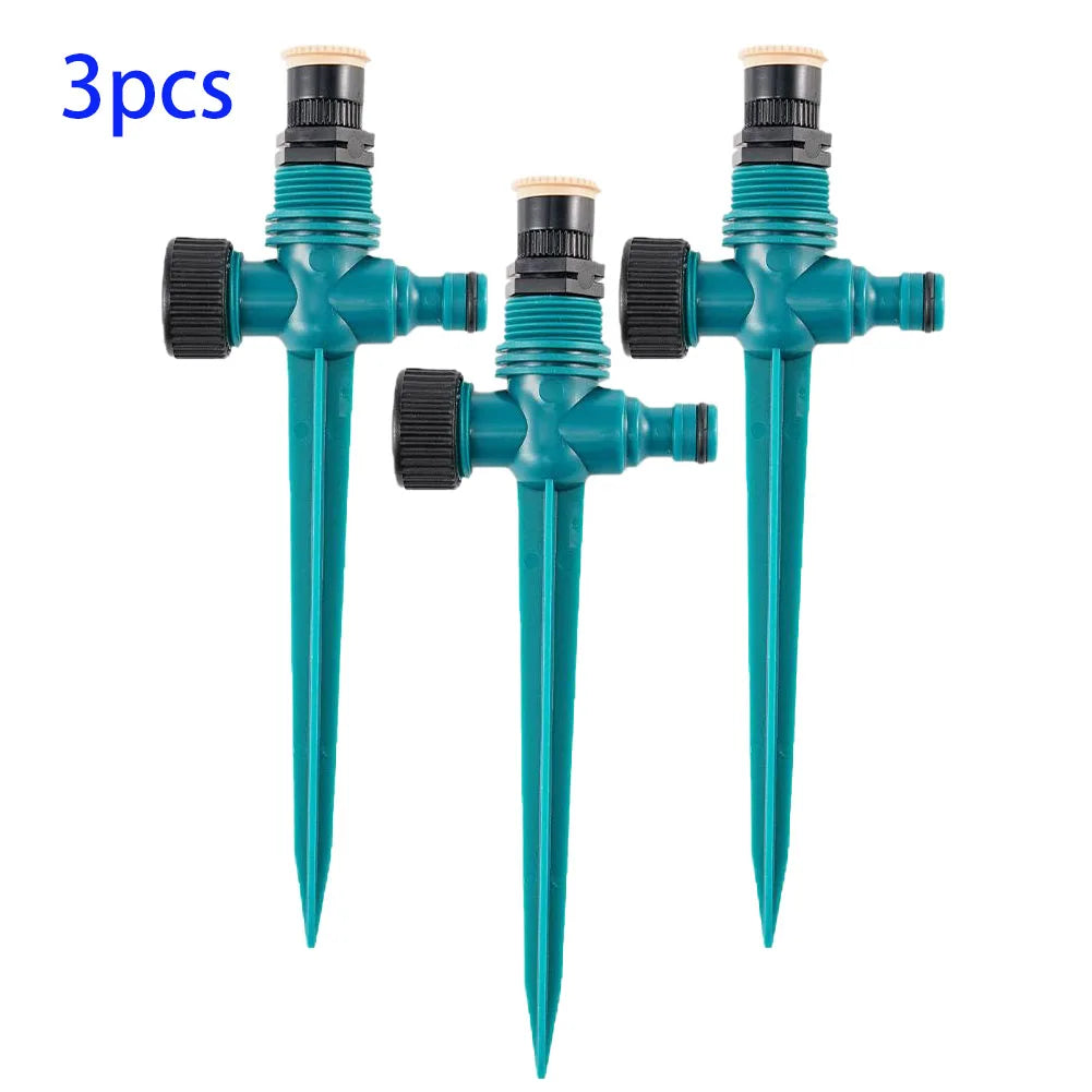 360° Gear Drive Garden Sprinkler – Auto Irrigation System 3pcs Garden Sprinkler Babs 3pcs Green