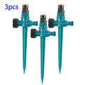 360° Gear Drive Garden Sprinkler – Auto Irrigation System 3pcs Garden Sprinkler Babs 3pcs Green