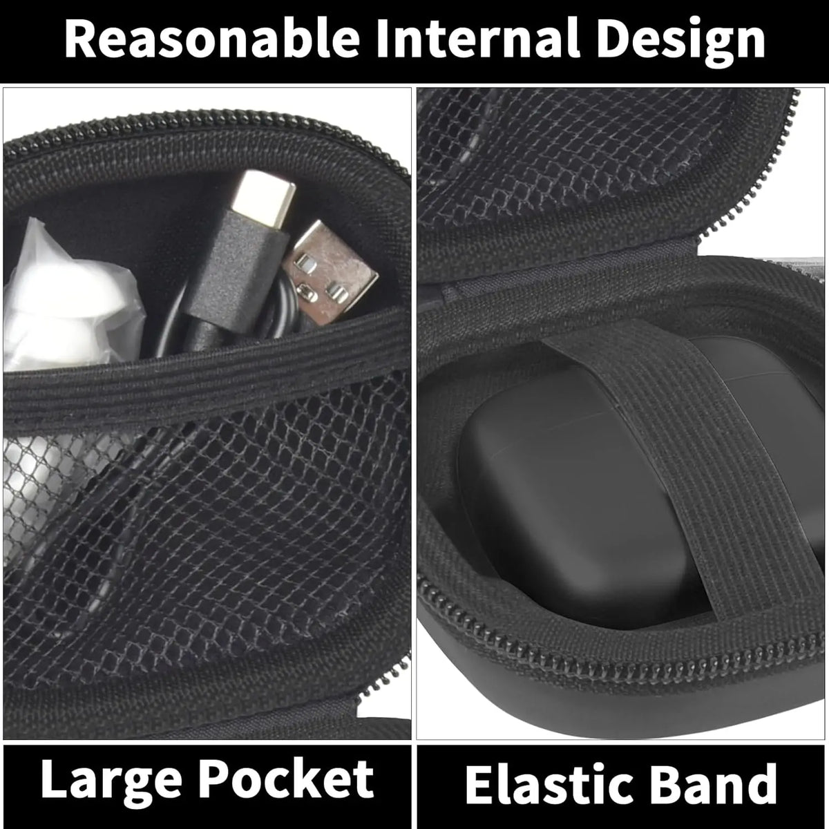 Earbuds Case for TAGRY X08 & Btootos Headphones – Hard Shell Earbuds Carrying Case Babs
