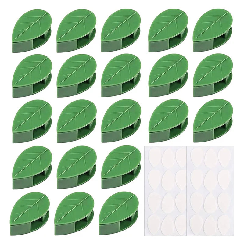 10-Pack Leaf Plant Climbing Wall Clips | Self-Adhesive Vine Hook Plant Climbing Clips Babs
