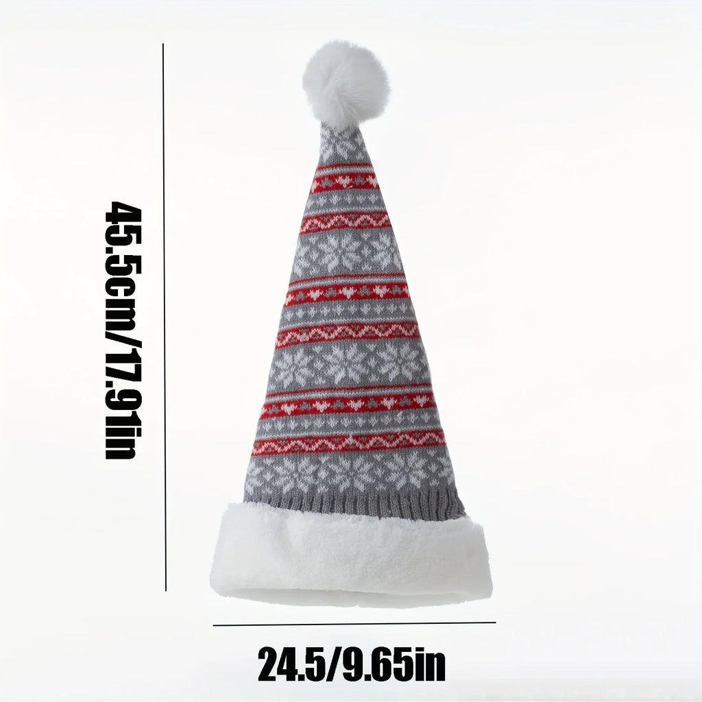 Ladies' Knitted Reindeer Christmas Hat – Cozy Winter Beanie Knitted Winter Hat Babs