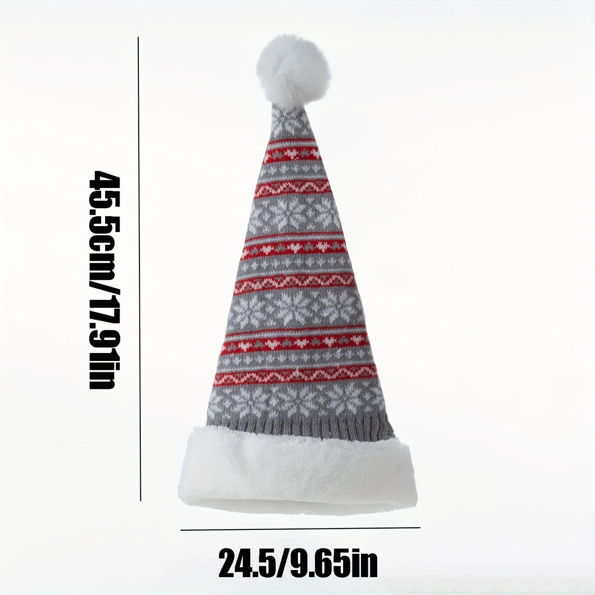 Ladies' Knitted Reindeer Christmas Hat – Cozy Winter Beanie Knitted Winter Hat Babs