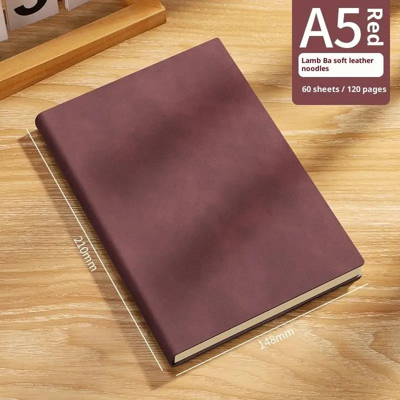 Vintage A5 Soft Leather Notebook – Business & College Journal Leather Notebook Babs A8
