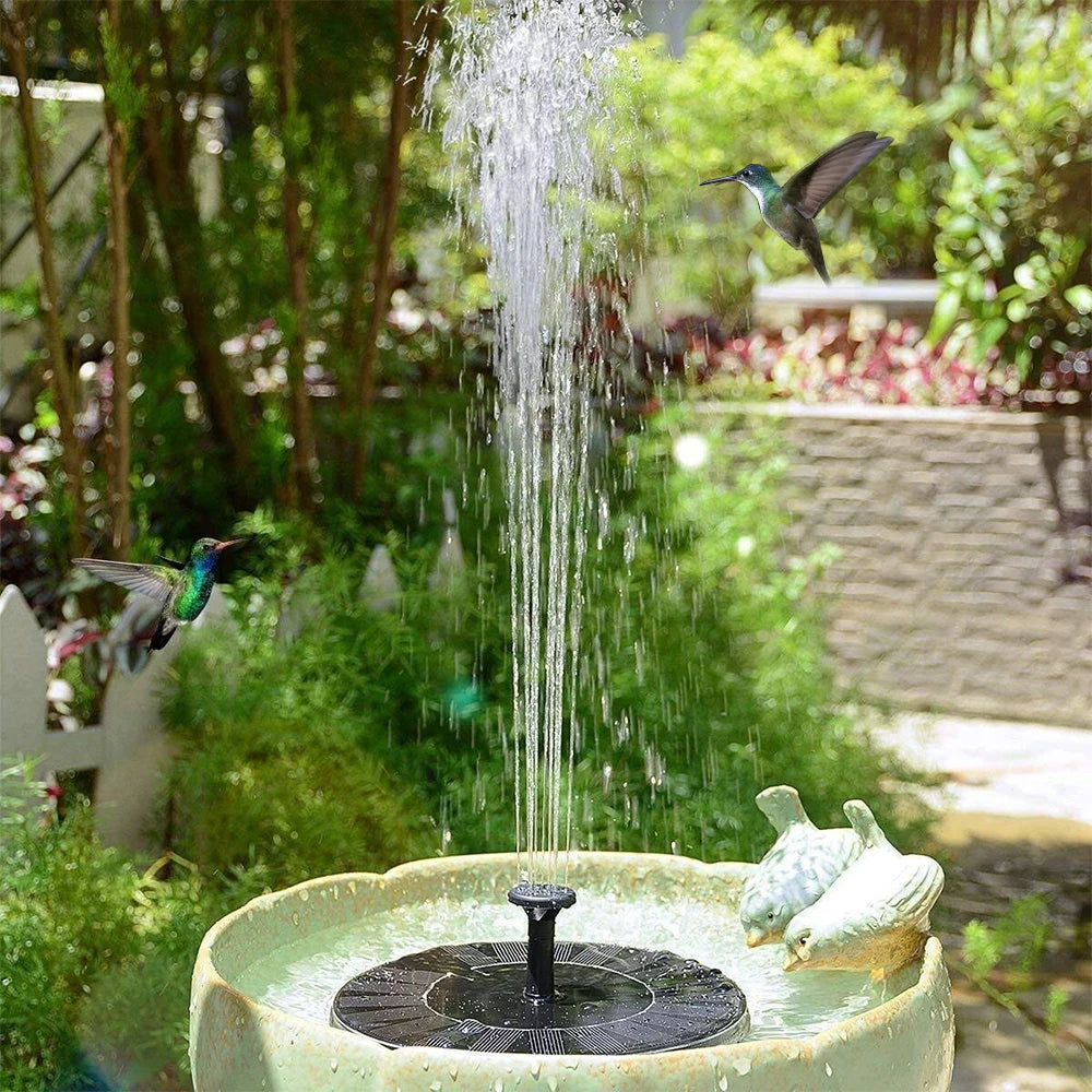 Mini Solar Floating Fountain for Bird Bath, Pond & Garden Solar Garden Fountain Babs