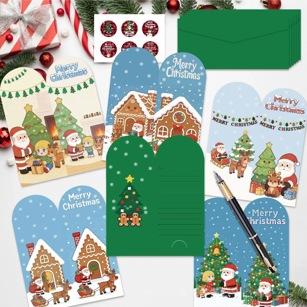 6-Pack Luxury Christmas Greeting Cards – Holiday Gift Cards Christmas Greeting Cards Babs