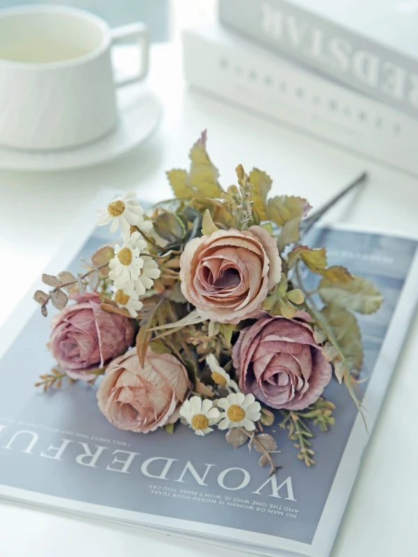 Silk Rose Artificial Flowers for Wedding, Home & Table Décor Artificial Silk Flowers Babs color 3 1 pc