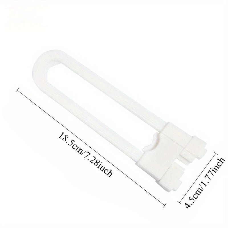 Sliding Cabinet Lock – U-Shape Safety Latch for Cupboard Doors Cabinet Safety Lock Babs