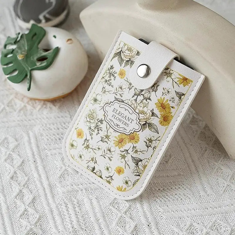 Slim Pull-Out Card Holder – 5 Slots Floral Wallet for Women Slim Card Holder Babs