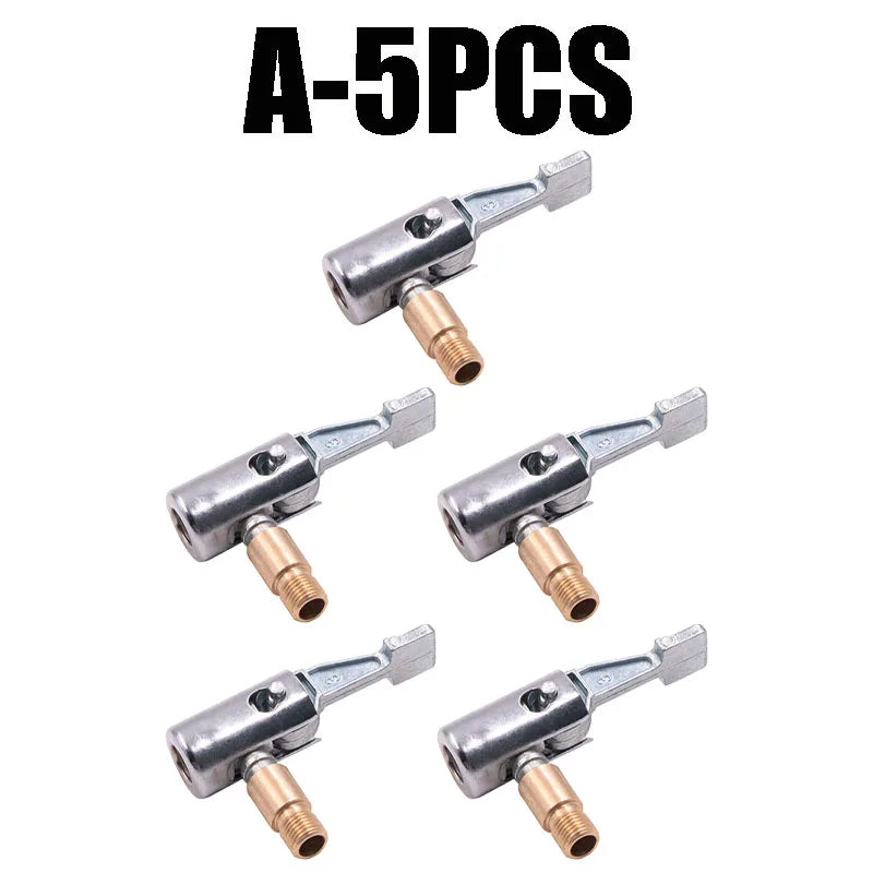 Portable Tire Air Chuck Inflator with Barb Hose Connector Tire Air Chuck Babs A-5PCS