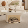 Nordic Round Coffee Table | Modern Minimalist Metal Design Round Coffee Table Babs White