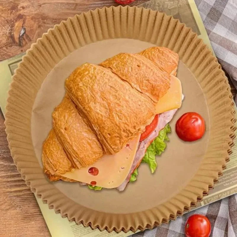 Air Fryer Parchment Paper Liners 50-200PCS | Non-Stick Air Fryer Liner Babs