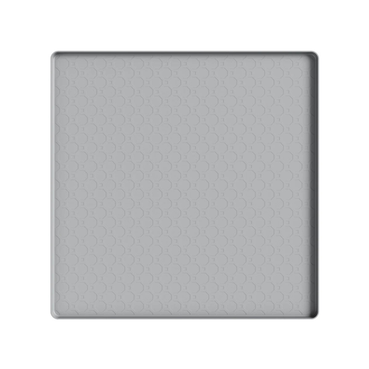 LEENKEA Silicone Appliance Mat 50x50cm – Non-Slip Drip Pan Silicone Appliance Mat Babs Gray A