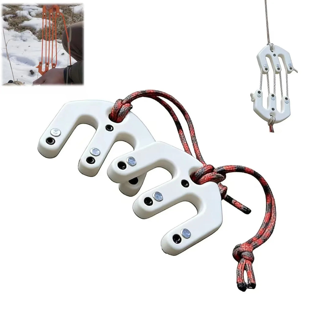 Hunting Hoist Block & Tackle System – Manual Outdoor Lift Hunting Hoist System Babs WHITE