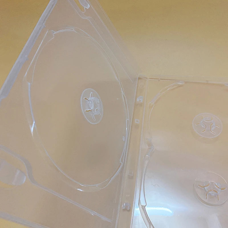 3-Disc PP Plastic CD DVD Case – Clear Transparent Storage Box CD DVD Storage Case Babs