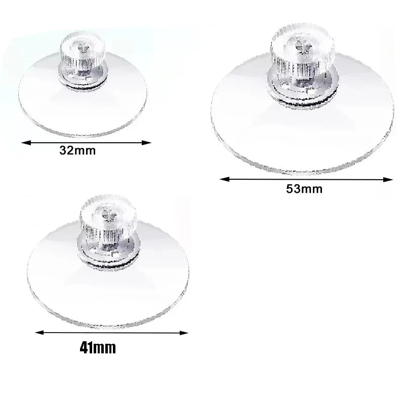 5-Pack Heavy-Duty Suction Cups with Screw Nut – Multi-Size Suction Cup Hooks Babs
