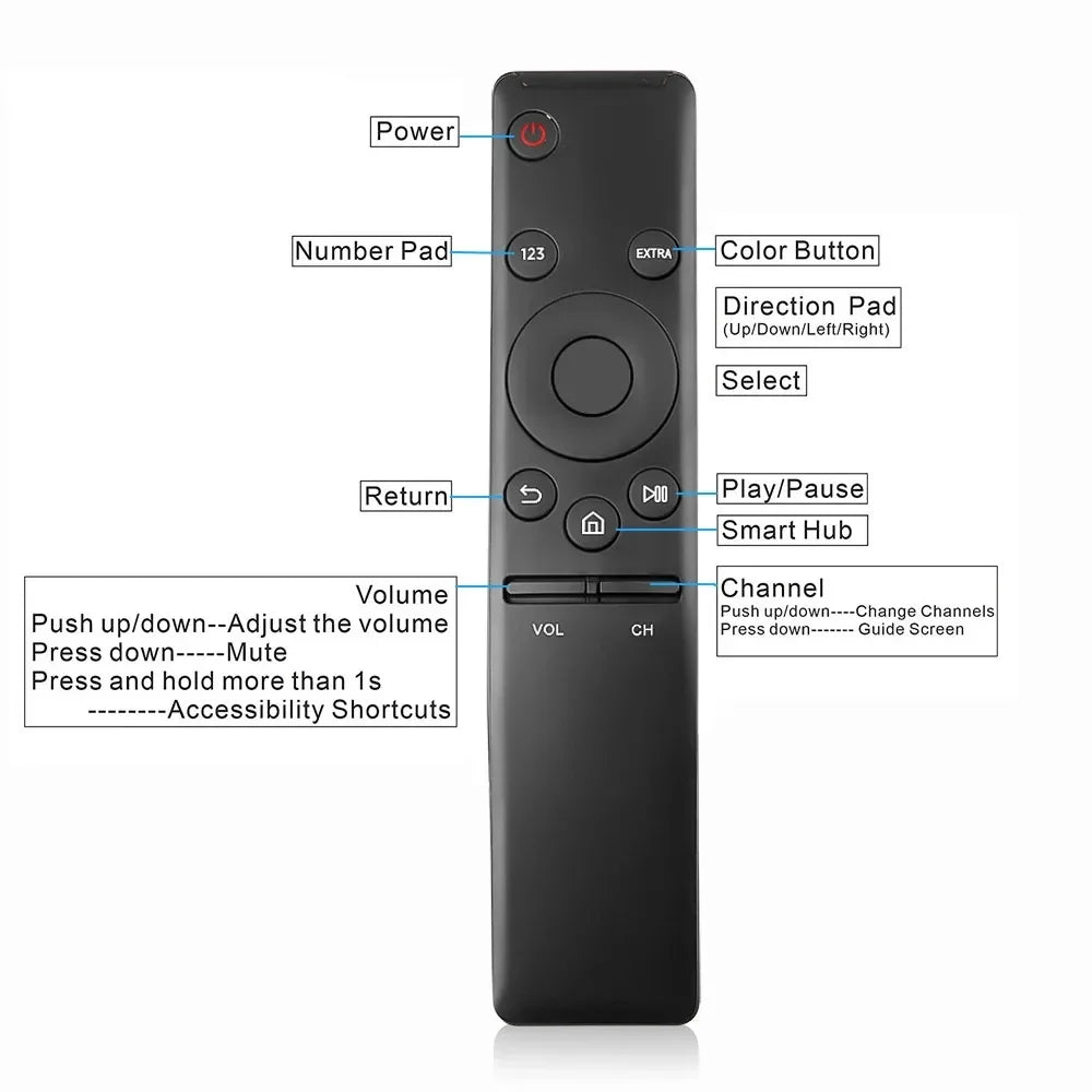 Samsung TV Replacement Remote BN59-01259B TM1640 HD 4K IR TV Remote Control Babs