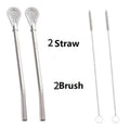 Stainless Steel Yerba Mate Bombilla – Washable Gourd Filter Straw Mate Bombilla Filter Babs (2)-4PCS