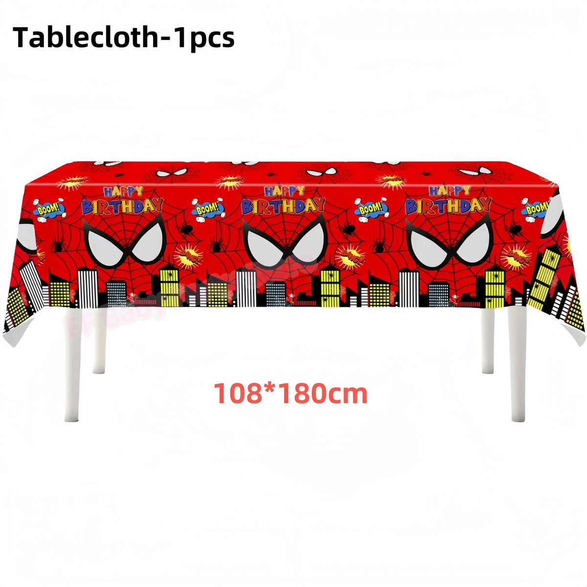 Spider-Man Party Tablecloth | Kids Birthday Table Cover Party Tablecloth Babs 1pc 1