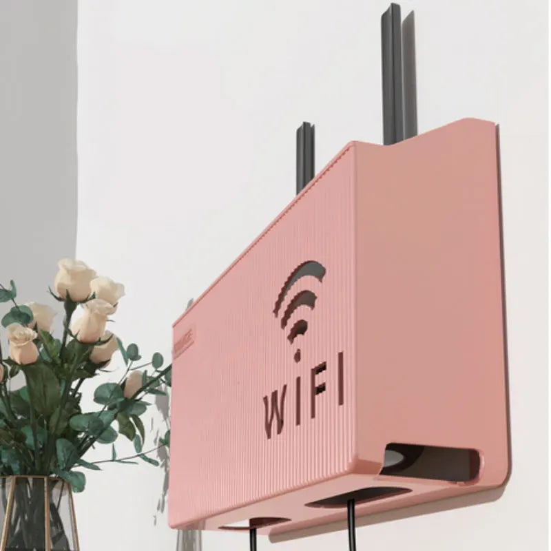 Wall Mounted WiFi Router Rack & Cable Management Storage Box Router Storage Rack Babs