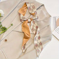 Bow Tie Ponytail Holder, Neck & Purse Scarf – Polyester Hair Bow Scarf Babs 4