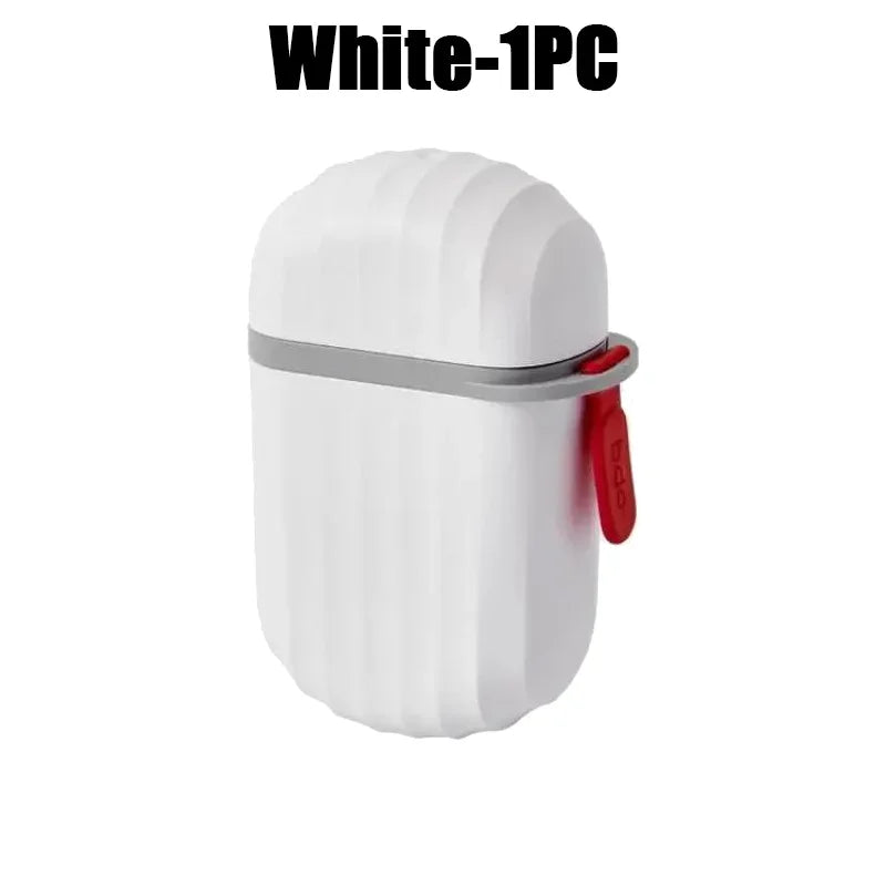 Travel Soap Box with Lid – Leakproof, Draining Soap Case Travel Soap Case Babs White-1PC