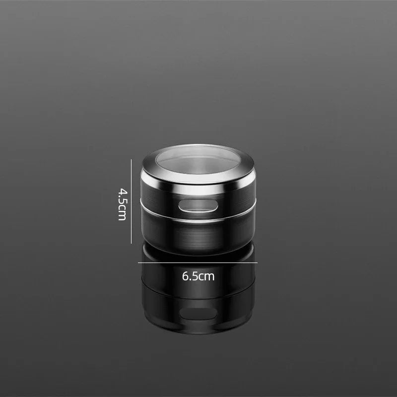 Magnetic Spice Jar Set – Stainless Steel Spice Tins Magnetic Spice Jar Set Babs