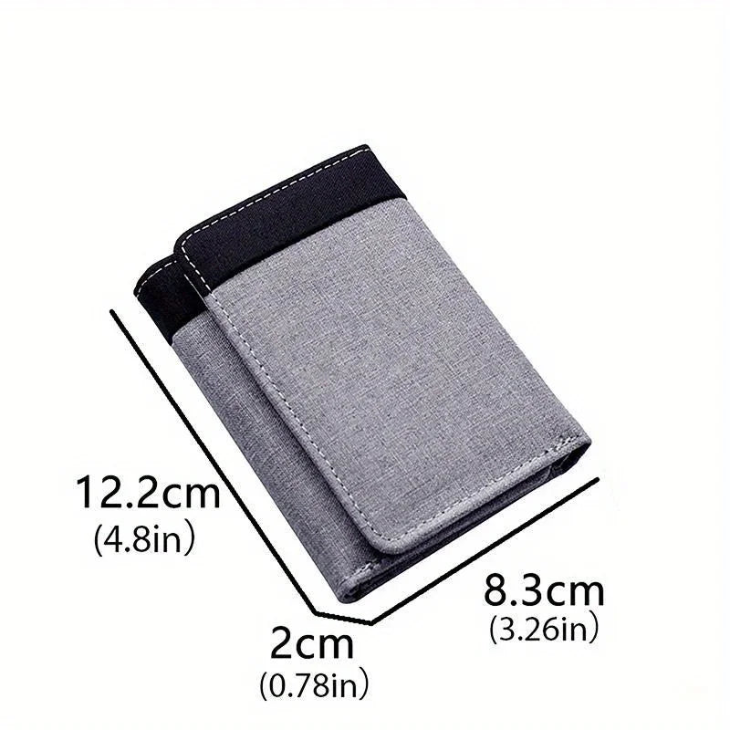 Men's Canvas Wallet – 8 Card Slots & ID Photo Holder Canvas Card Wallet Babs