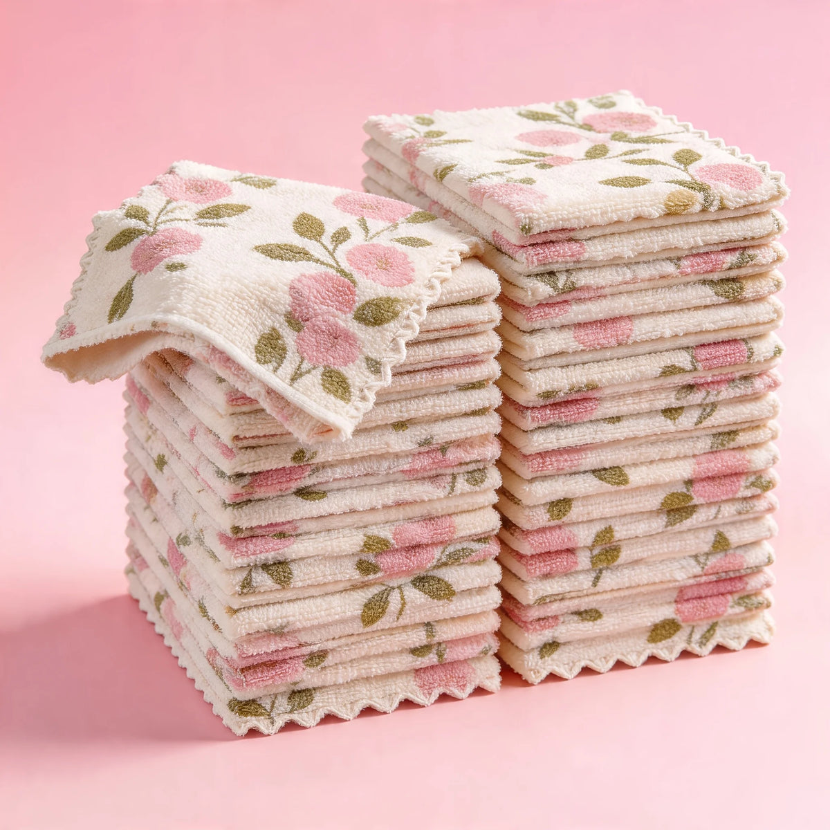 Floral Microfiber Dish Cloths – Absorbent Kitchen Cleaning Rags Microfiber Dish Cloths Babs